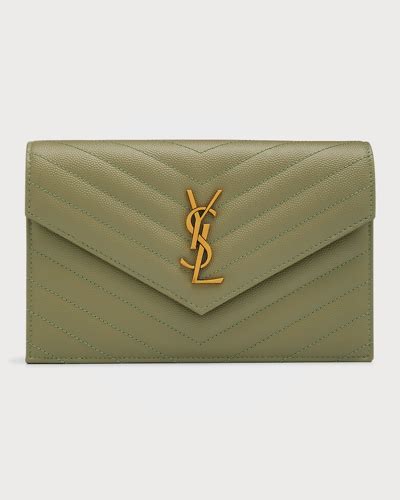 ysl sage green wallet|YSL wallet st laurent.